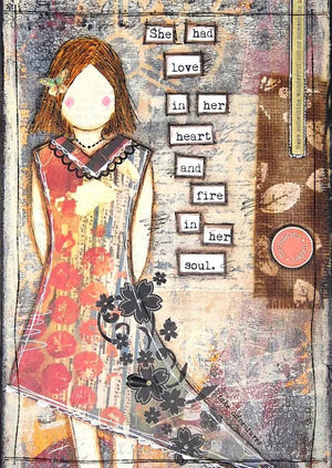857 - 02 She Art Prints - Fearless hART - Painted Door on Main