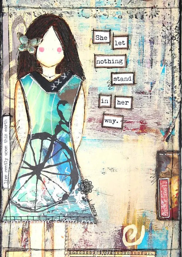 857 - 02 She Art Prints - Fearless hART - Painted Door on Main