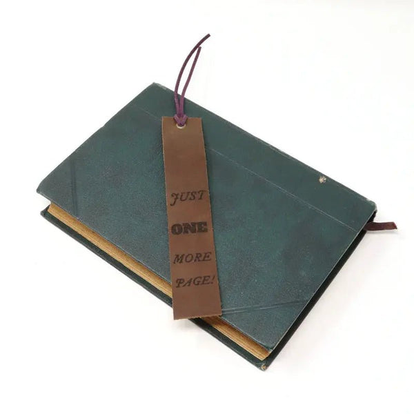 857 - 04 Leather Bookmarks - Fearless hART - Painted Door on Main