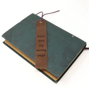 857 - 04 Leather Bookmarks - Fearless hART - Painted Door on Main
