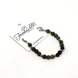 857 - 05 Interchangeable Gemstone Bracelet - Fearless hART - Painted Door on Main