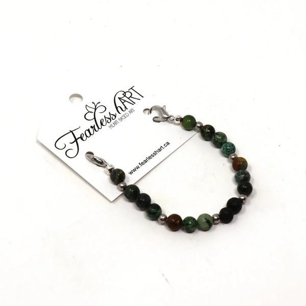 857 - 05 Interchangeable Gemstone Bracelet - Fearless hART - Painted Door on Main