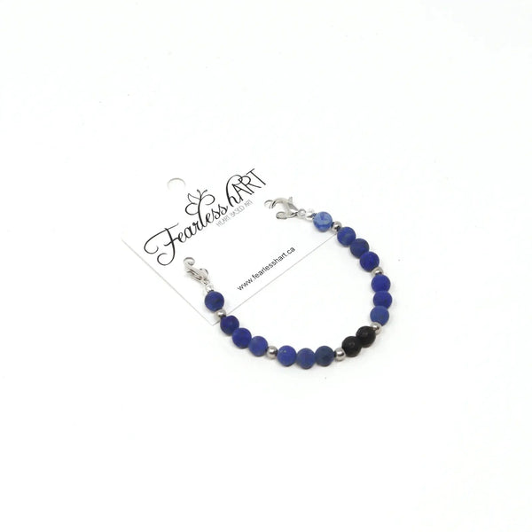 857 - 05 Interchangeable Gemstone Bracelet - Fearless hART - Painted Door on Main