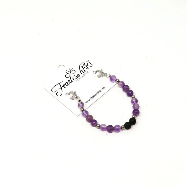 857 - 05 Interchangeable Gemstone Bracelet - Fearless hART - Painted Door on Main