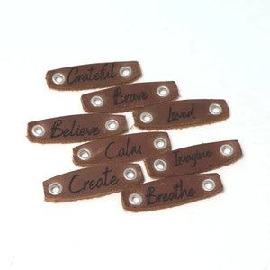 857 - 06 Interchangeable Leather Patches - Fearless hART - Painted Door on Main