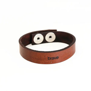 857 - 07 Leather Bracelets - Fearless hART - Painted Door on Main