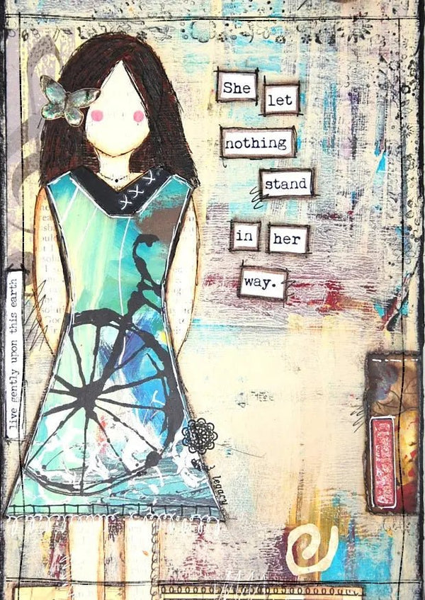 857 - 09 She Art Stickers - Fearless hART - Painted Door on Main