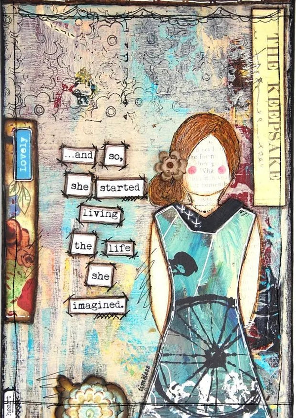 857 - 09 She Art Stickers - Fearless hART - Painted Door on Main