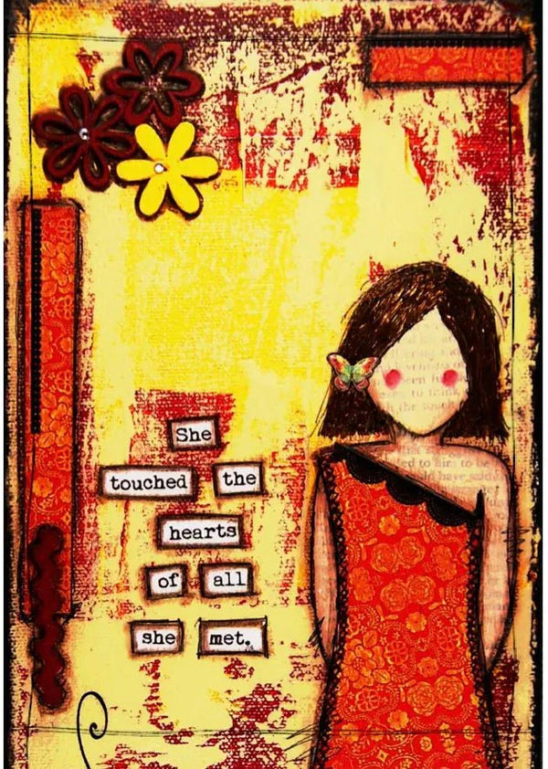 857 - 09 She Art Stickers - Fearless hART - Painted Door on Main