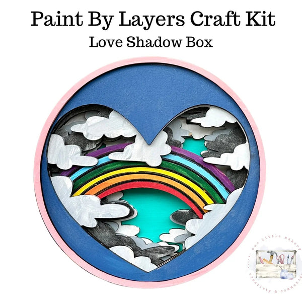 858 - 01 Shadow Box Kits - Our Little Makery - Painted Door on Main