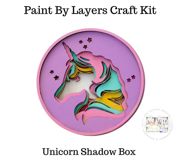 858 - 01 Shadow Box Kits - Our Little Makery - Painted Door on Main