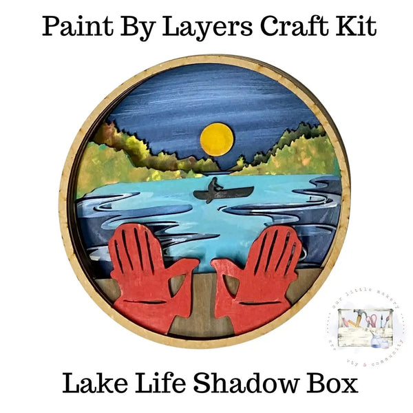 858 - 01 Shadow Box Kits - Our Little Makery - Painted Door on Main