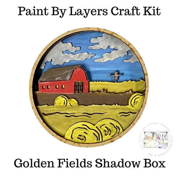 858 - 01 Shadow Box Kits - Our Little Makery - Painted Door on Main