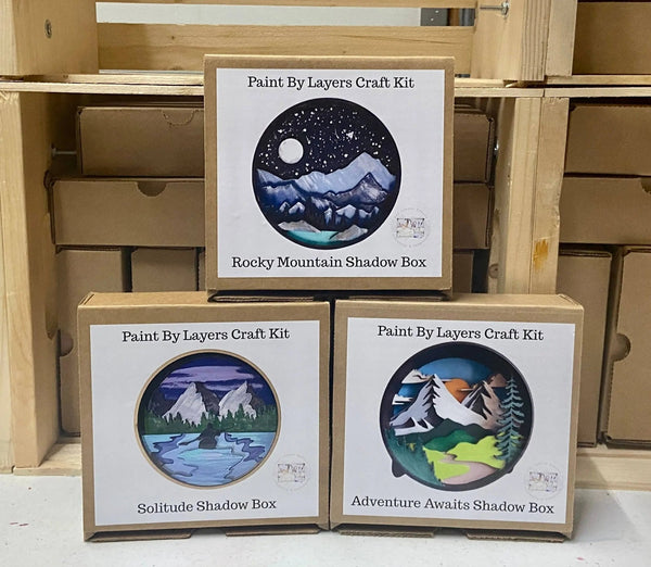 858 - 01 Shadow Box Kits - Our Little Makery - Painted Door on Main
