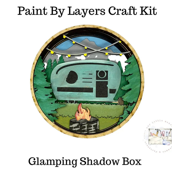 858 - 01 Shadow Box Kits - Our Little Makery - Painted Door on Main