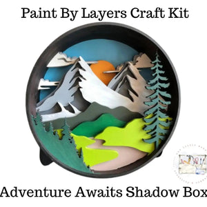 858 - 01 Shadow Box Kits - Our Little Makery - Painted Door on Main