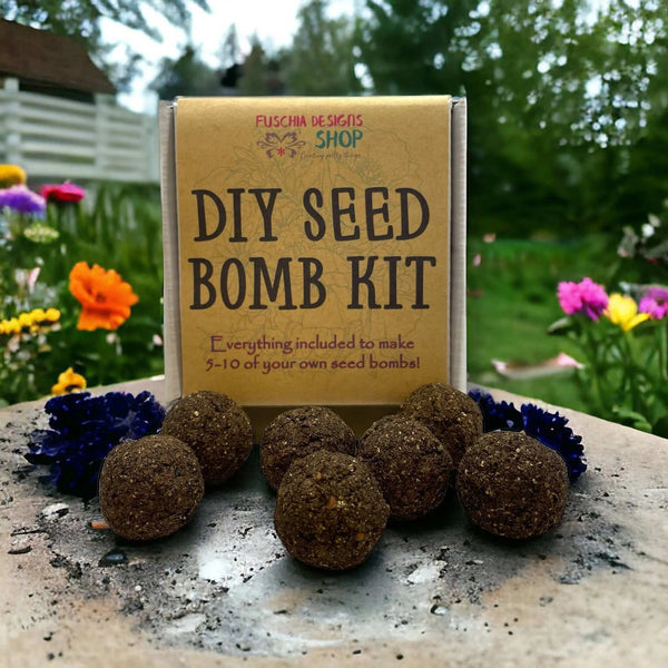 859 - 02 Seed Bombs DIY Kits - Fuschia Designs Shop - Painted Door on Main
