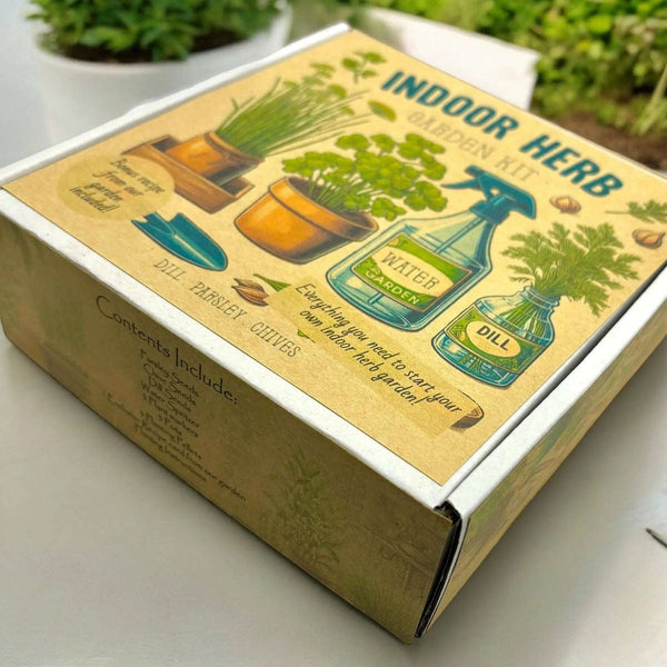 859 - 04 Indoor Herb Garden Starter Kit - Fuschia Designs Shop - Painted Door on Main