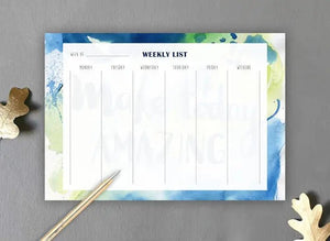 861 - 03 Weekly Desk Pad - Elena Markelova Arts - Painted Door on Main
