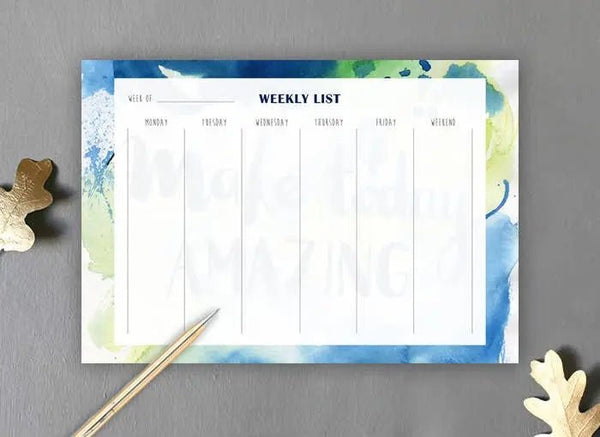 861 - 03 Weekly Desk Pad - Elena Markelova Arts - Painted Door on Main
