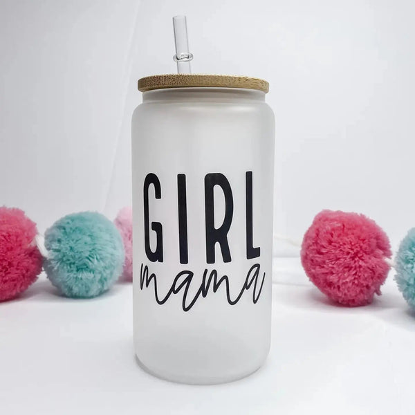 867 - 01 Glass Can Tumblers - Brides & Babes - Painted Door on Main