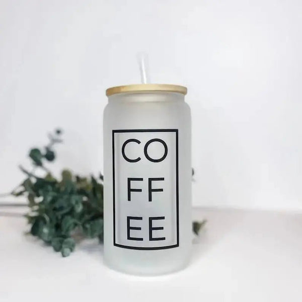867 - 01 Glass Can Tumblers - Brides & Babes - Painted Door on Main