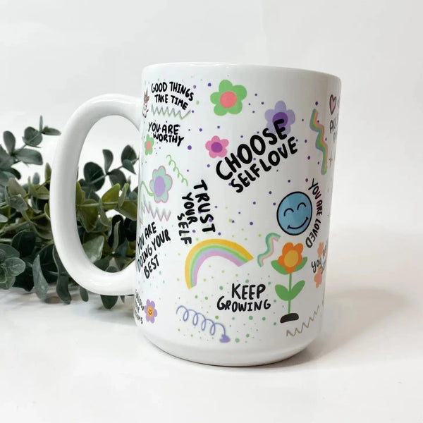 867 - 02 Ceramic Mugs 15oz - Brides & Babes - Painted Door on Main