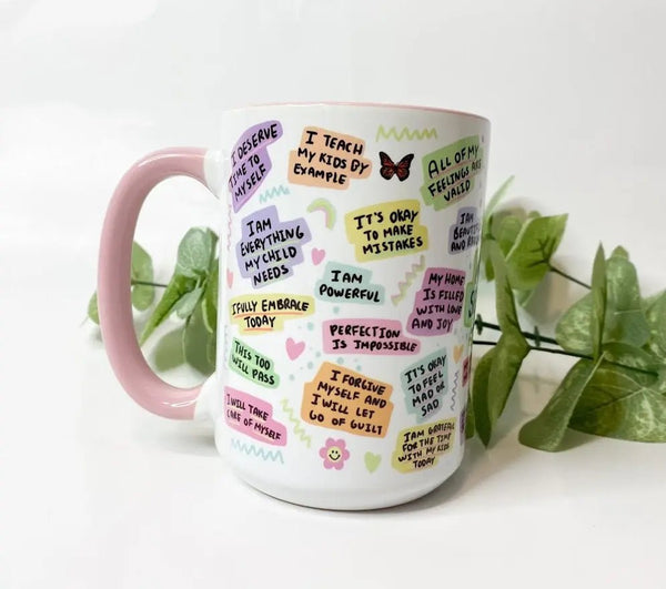 867 - 02 Ceramic Mugs 15oz - Brides & Babes - Painted Door on Main