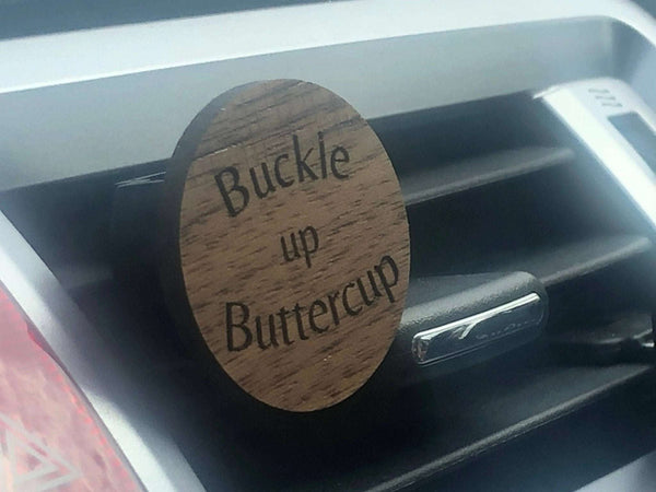 871 - 01 Wood Car Vent Diffuser Clip - Chickadee Creations - Painted Door on Main