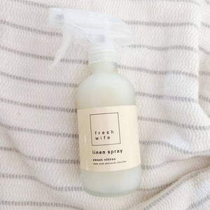 872 - 07 Sweet Citrus Linen Spray - The Fresh Wife Soap Company - Painted Door on Main