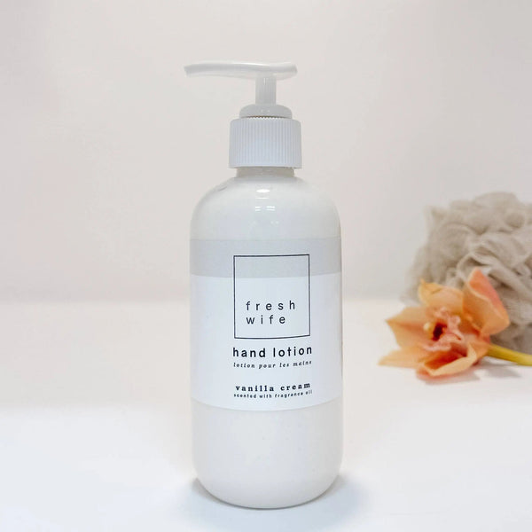 872 - 32 Vanilla Cream Hand Lotion - The Fresh Wife Soap Company - Painted Door on Main