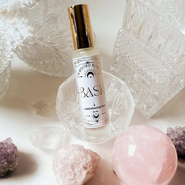 874 - 01 Bask Crystal Infused Perfume - Bewitched Aromas - Painted Door on Main