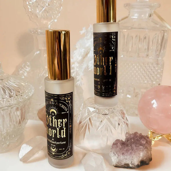 874 - 02 Otherworld Crystal Infused Perfume - Bewitched Aromas - Painted Door on Main
