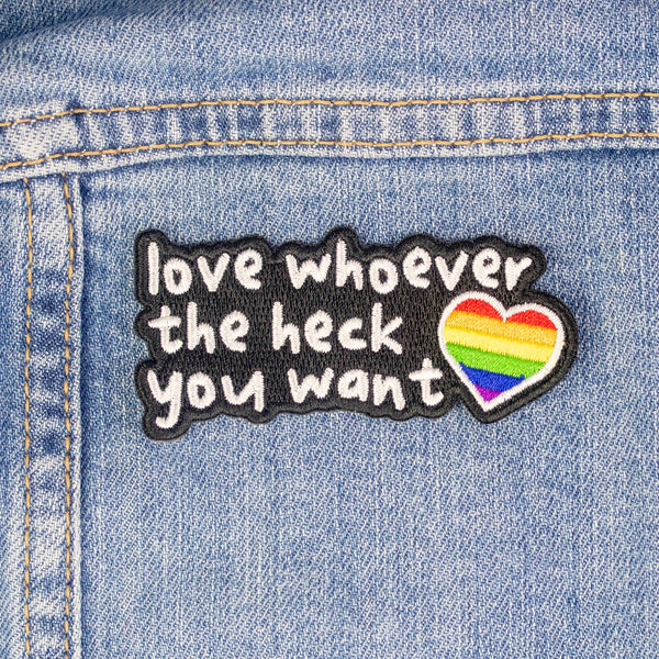 875 - 02 Love Whoever the Heck You Want Patch - Painted Door on Main