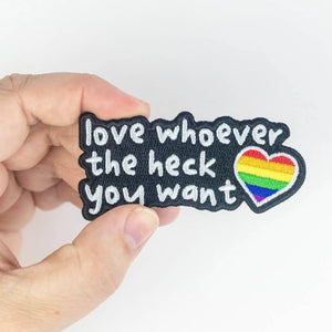 875 - 02 Love Whoever the Heck You Want Patch - Painted Door on Main