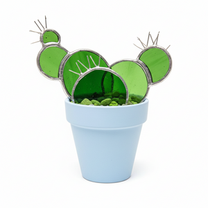 Potted Cactus - A Touch Of Glass - Painted Door on Main
