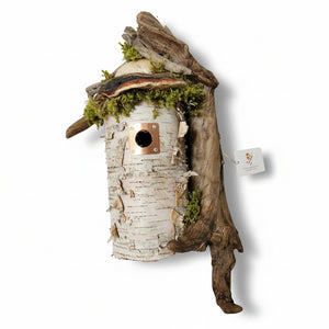 Birch Bark Birdhouses - Leslie's Birdhouses - Painted Door on Main