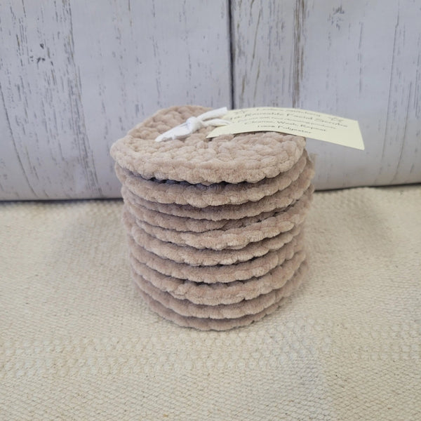 877 - 14 Reusable Face Wipes - Leslie's Stitchery - Painted Door on Main
