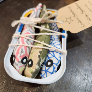 877 - 83 Catnip Sardine Cat Toys - Leslie's Stitchery - Painted Door on Main