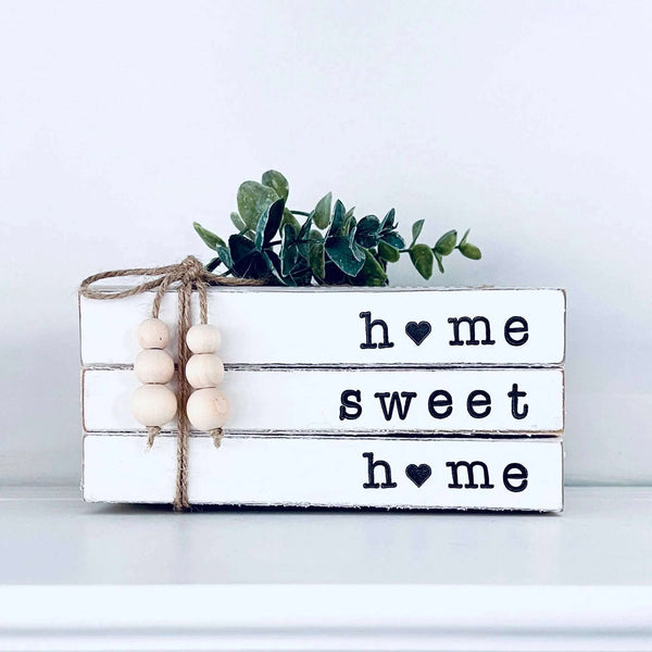 878 - 01 Home Sweet Home Book Stack - Chickabay Creations - Painted Door on Main