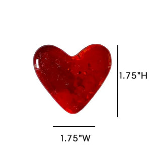 879 - 01 Fused Glass Hug Heart - Haven Glass Studio - Painted Door on Main