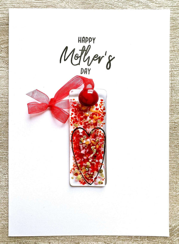 879 - 03 Mother's Day Card + Fused Glass Sun Catcher - Haven Glass Studio - Painted Door on Main