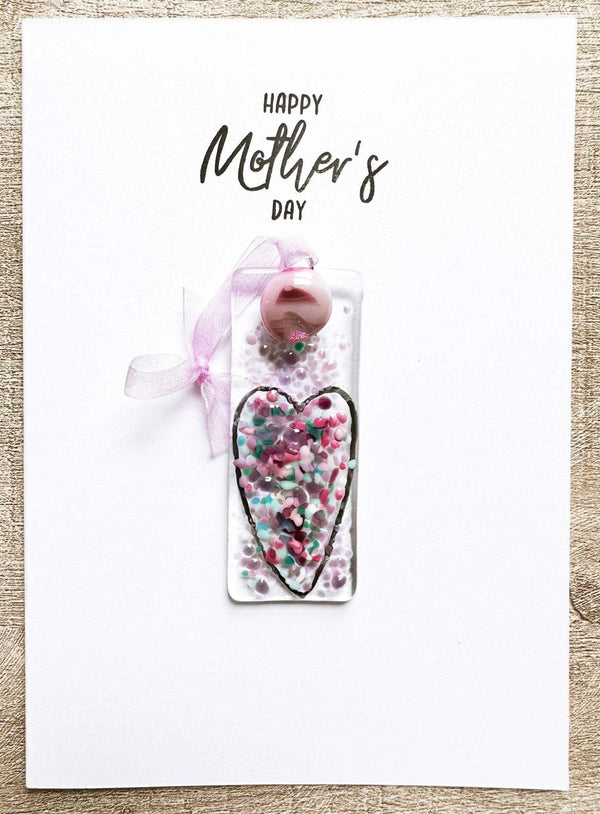 879 - 03 Mother's Day Card + Fused Glass Sun Catcher - Haven Glass Studio - Painted Door on Main