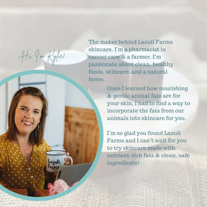 881 - 10 Tallow Sugar Scrub Lavender Vanilla - Lazuli Farms - Painted Door on Main