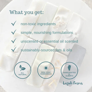 881 - 10 Tallow Sugar Scrub Lavender Vanilla - Lazuli Farms - Painted Door on Main