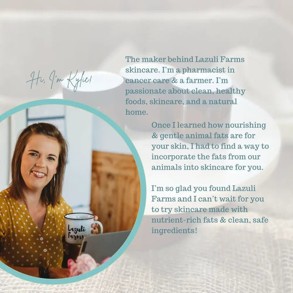 881 - 11 Tallow Body Butter Vanilla & Lemon - Lazuli Farms - Painted Door on Main
