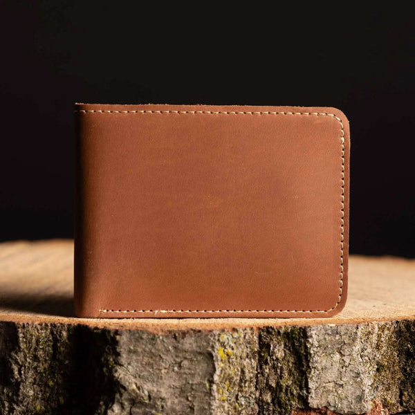 884 - 02 Classic Bifold Wallet - NAB Leather - Painted Door on Main