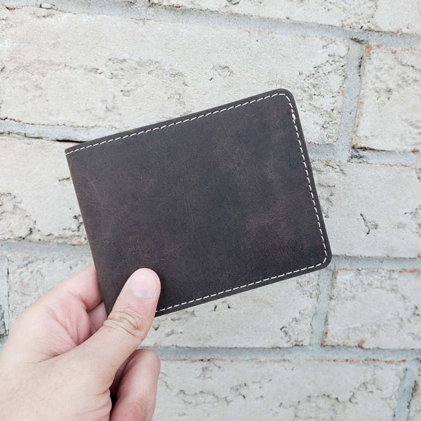 884 - 02 Classic Bifold Wallet - NAB Leather - Painted Door on Main