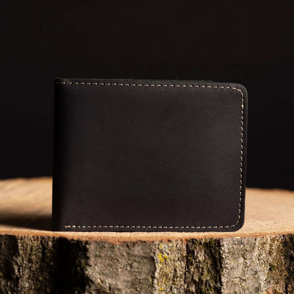 884 - 02 Classic Bifold Wallet - NAB Leather - Painted Door on Main