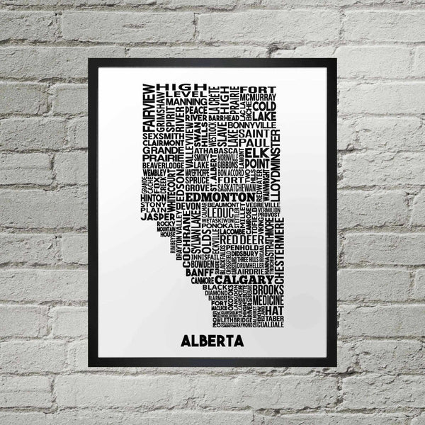 886 - 01 Alberta Typography Map - Damon D Chan - Painted Door on Main